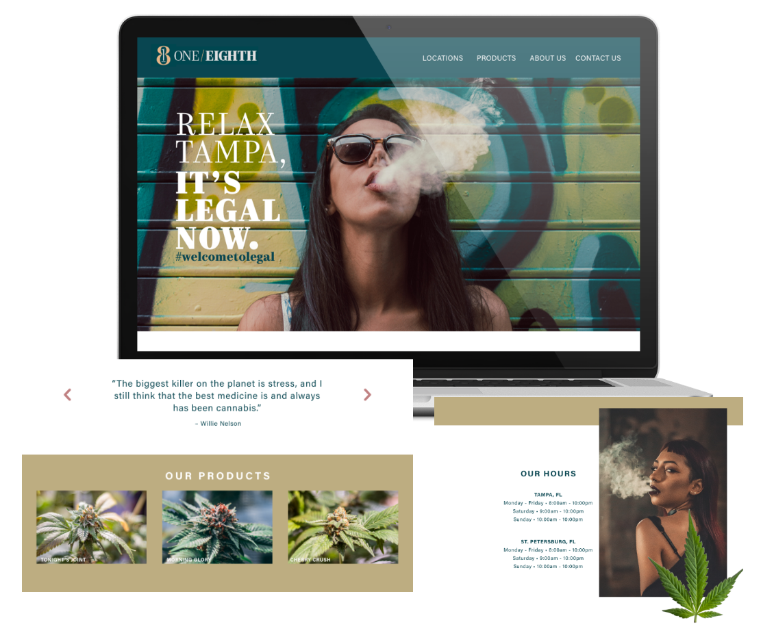 Denver Colorado cannabis dispensary website design and development
