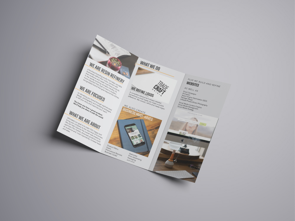 Denver Colorado Cannabis Web Design brochure