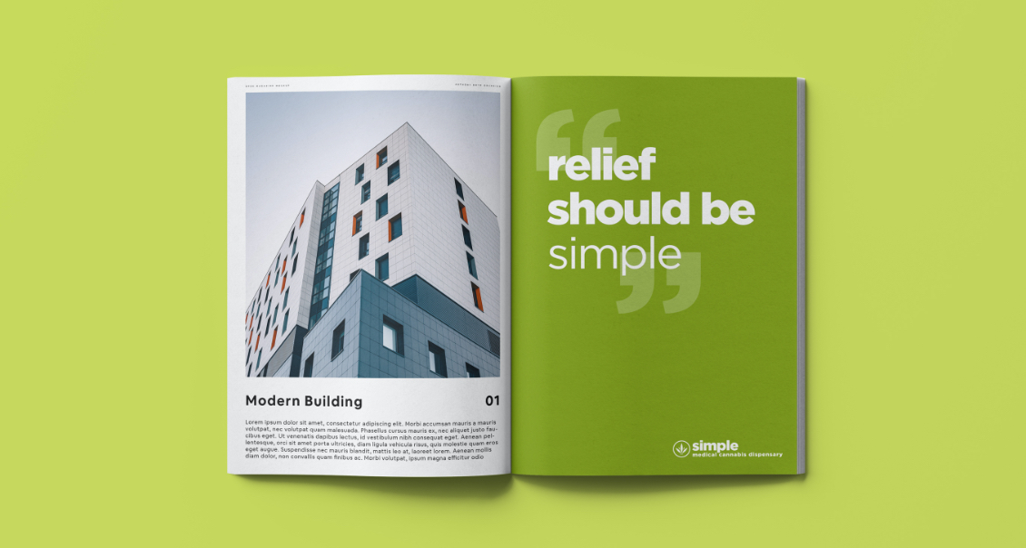 Simple Cannabis Magazine Design